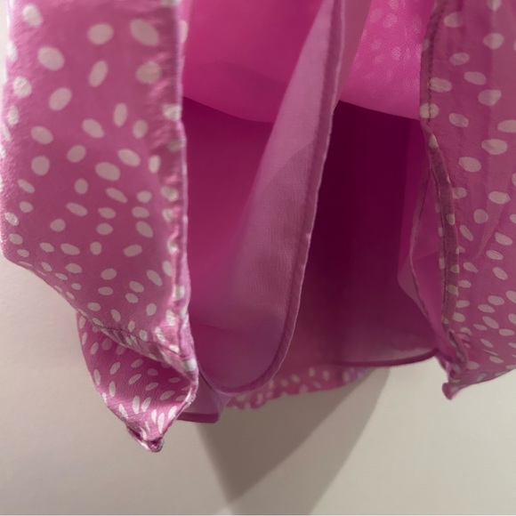 Hobbs London gabrielle pink spotted printed midi skirt - Picture 7 of 11